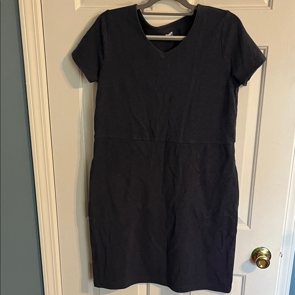 Duluth Trading Co Teal Patterned and Black Midi Dresses - Picture 6 of 6